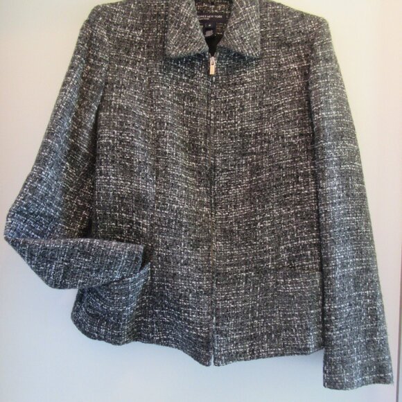 Stylish Casual Jones New York Fall Jacket with Zipper - Picture 2 of 7